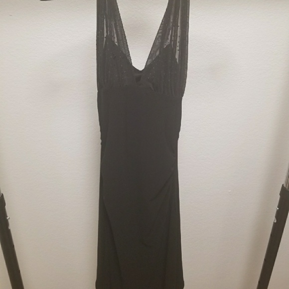 Black with Lace Cocktail Dress - Picture 1 of 5